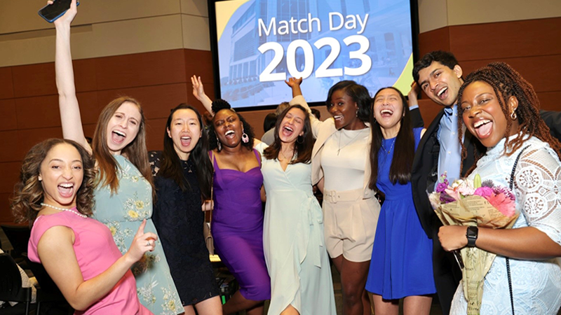 Students Celebrating Match Day 2023