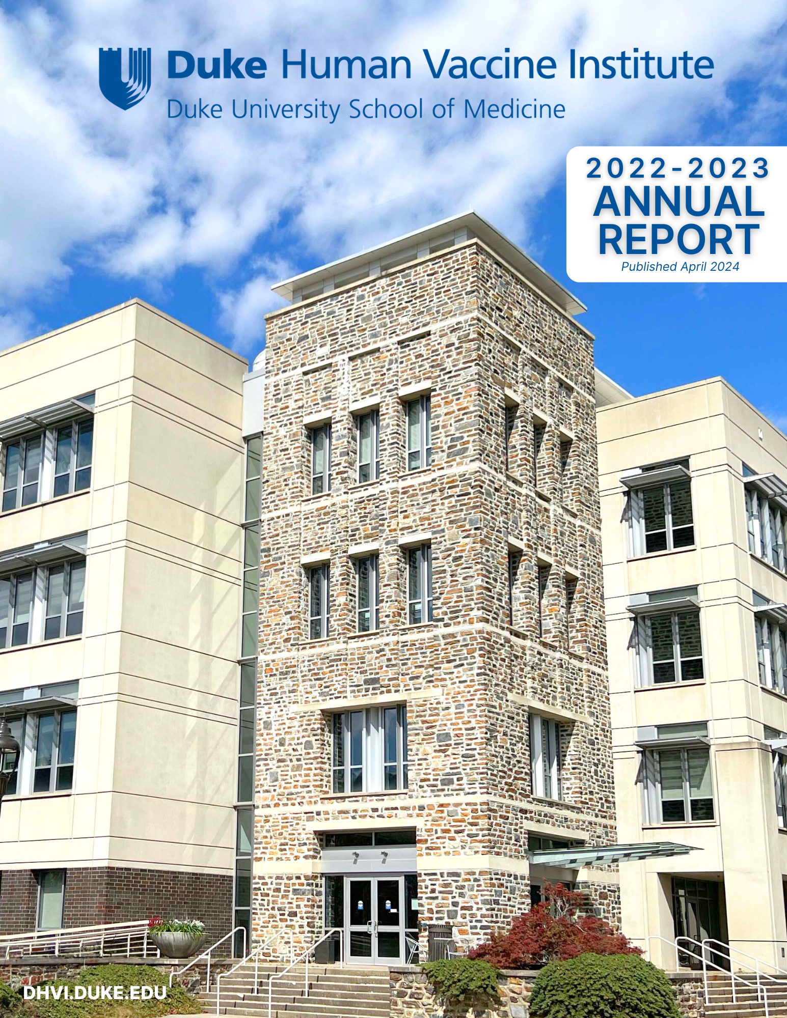 Duke Human Vaccine Institute annual report cover