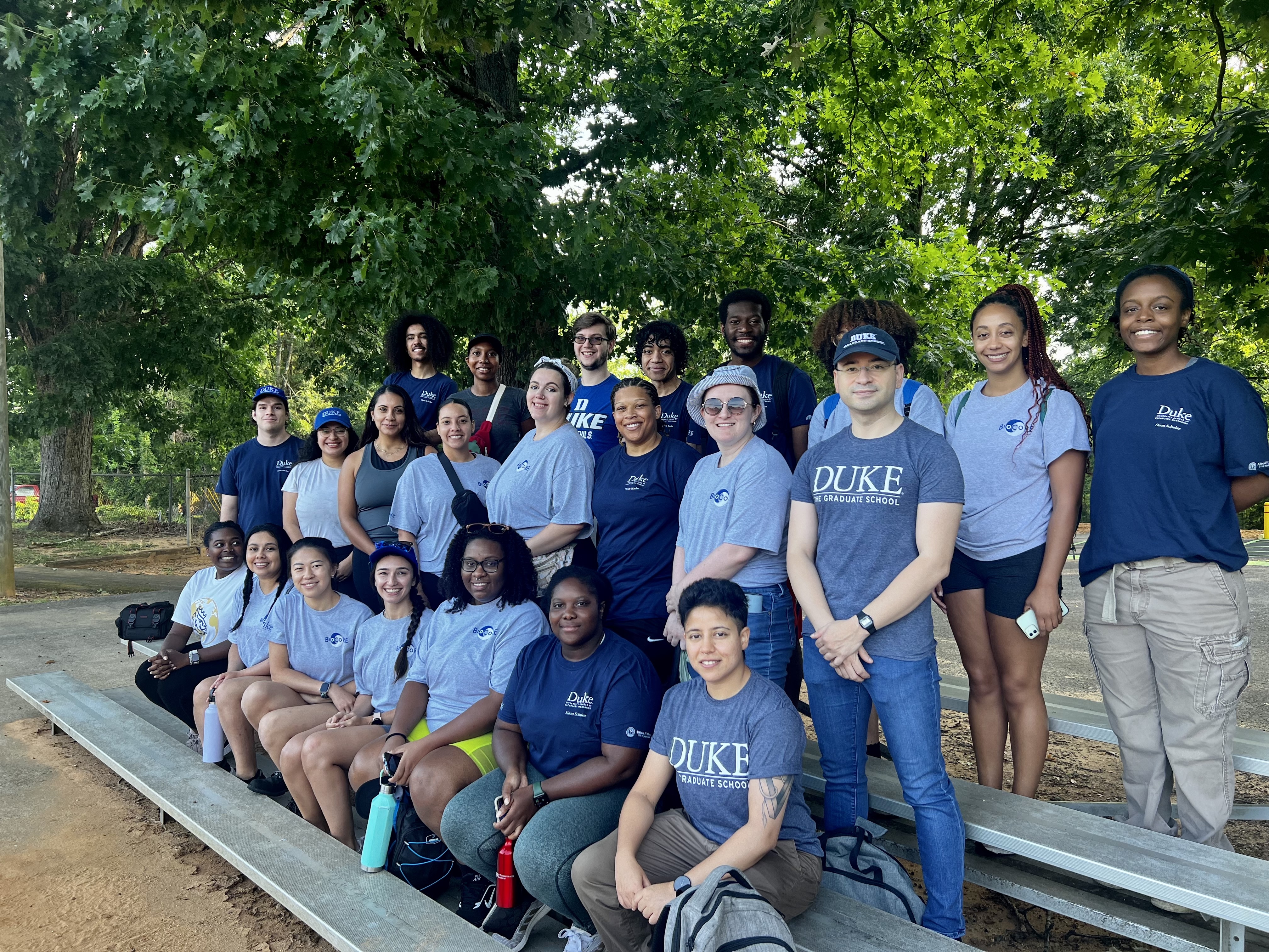 BioCoRE 11 and Sloan 6 join forces to help with a habitat for humanity build in Chapel Hill. 