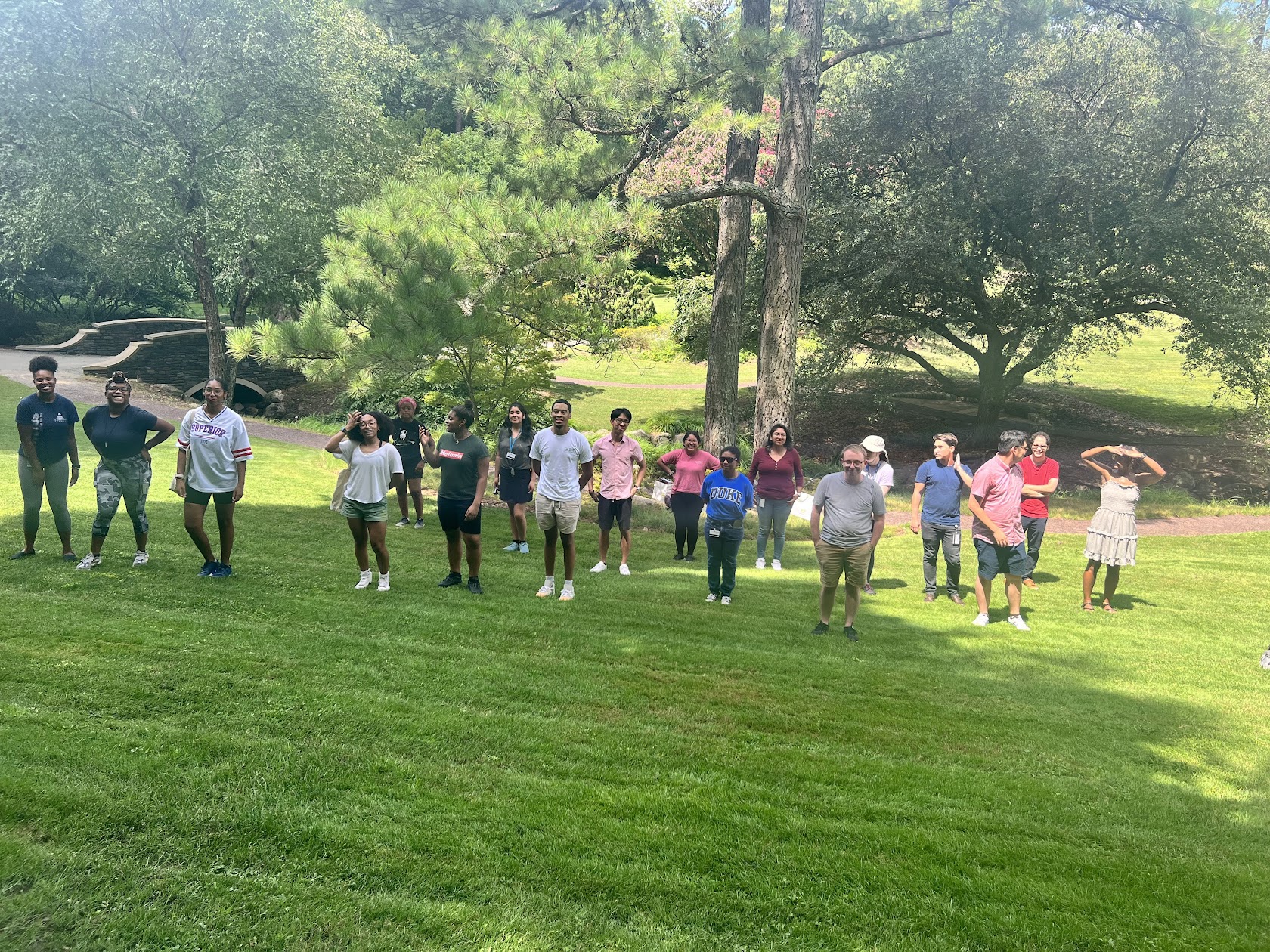 Cohort 10 in Duke Gardens