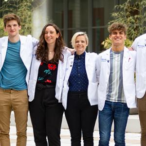 group of medical students